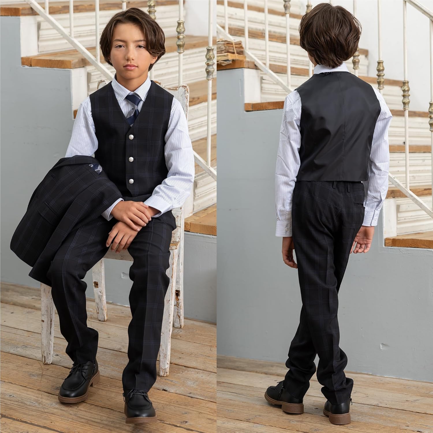 Amazon | [ワンダーファクトリー] 卒業式 スーツ 男の子 6点セット