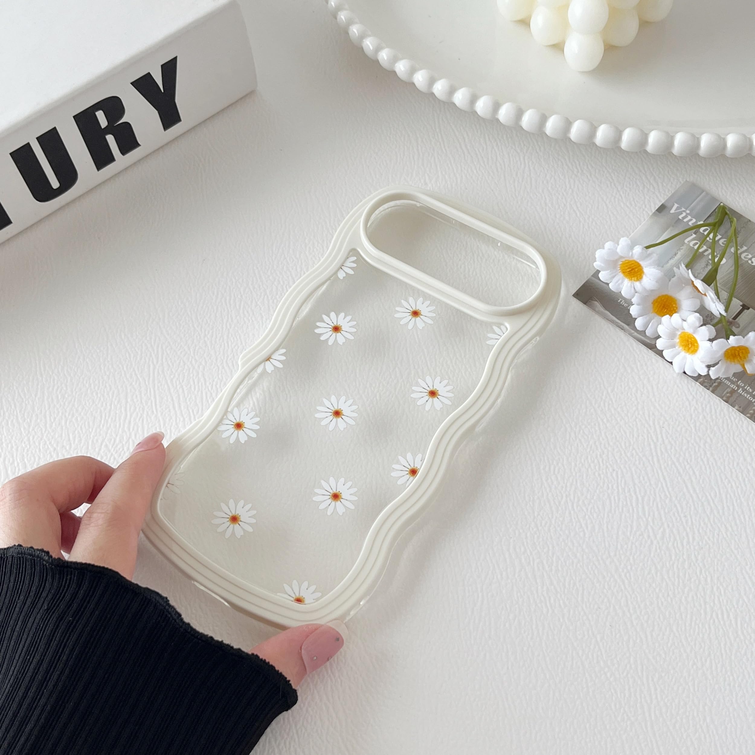 Amazon | ZTOFERA iPhone 13 Pro ケース用、クリアデイジー TPU 電話