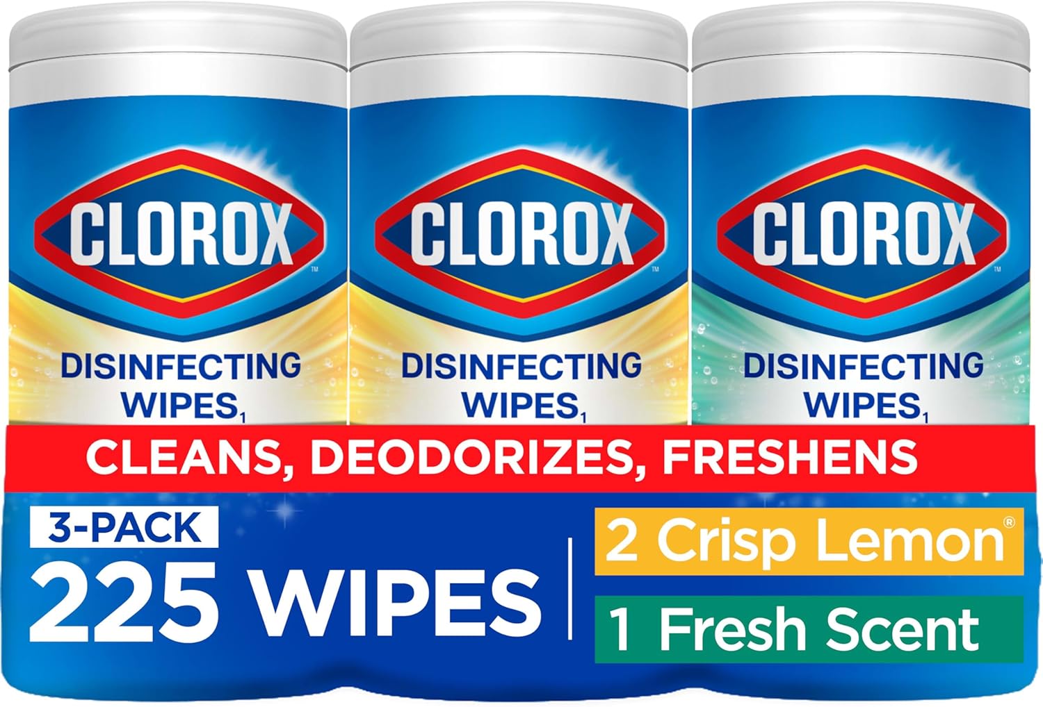 Clorox Disinfecting Cleaning Wipes Variety Pack, 75...