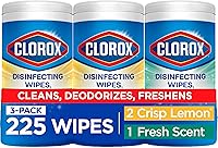 Clorox Disinfecting Wipes Variety Pack, 3x75ct Crisp Lemon & Fresh Scent, Kills 99.9% Germs on 100+ Surfaces