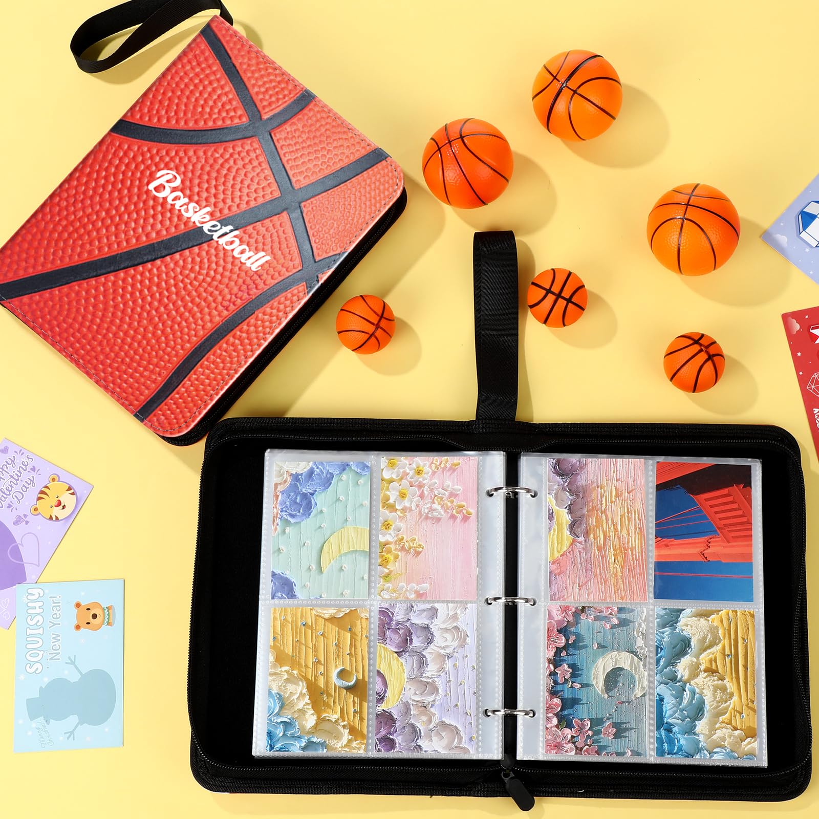 Pokemon Binders For Cards Trading , 400 Cards With 50 Removable Sleeves 4 Pocket Cards Zipper Binder Card Holder Collectors Cards Collector Album For Pokemon Cards Game Cards Sports Cards In | Whizz Card Binder 2 thumbnail image