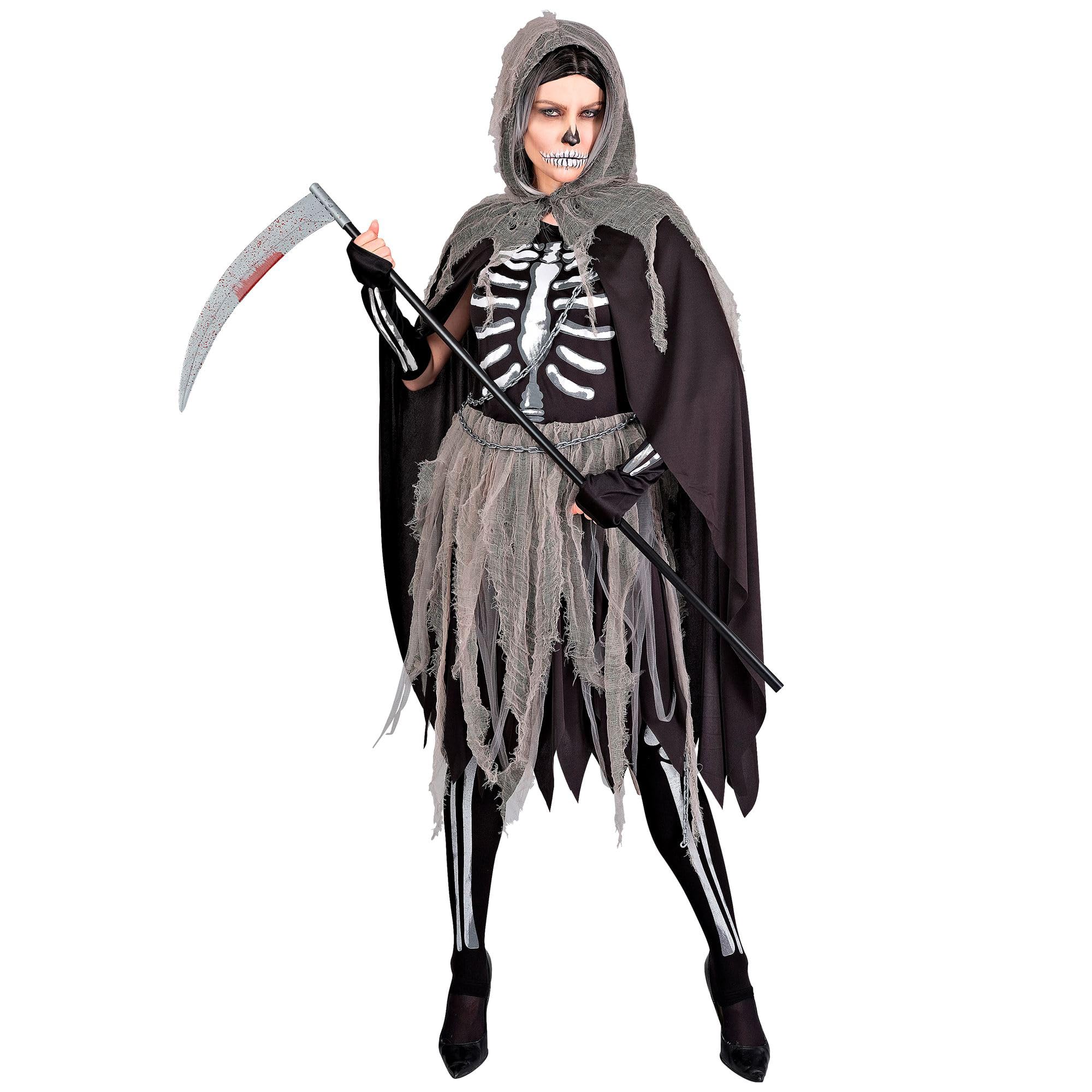 W WIDMANN MILANO Party Fashion 25034 Kostüm Skelett Skeleton Costume, Black, XL