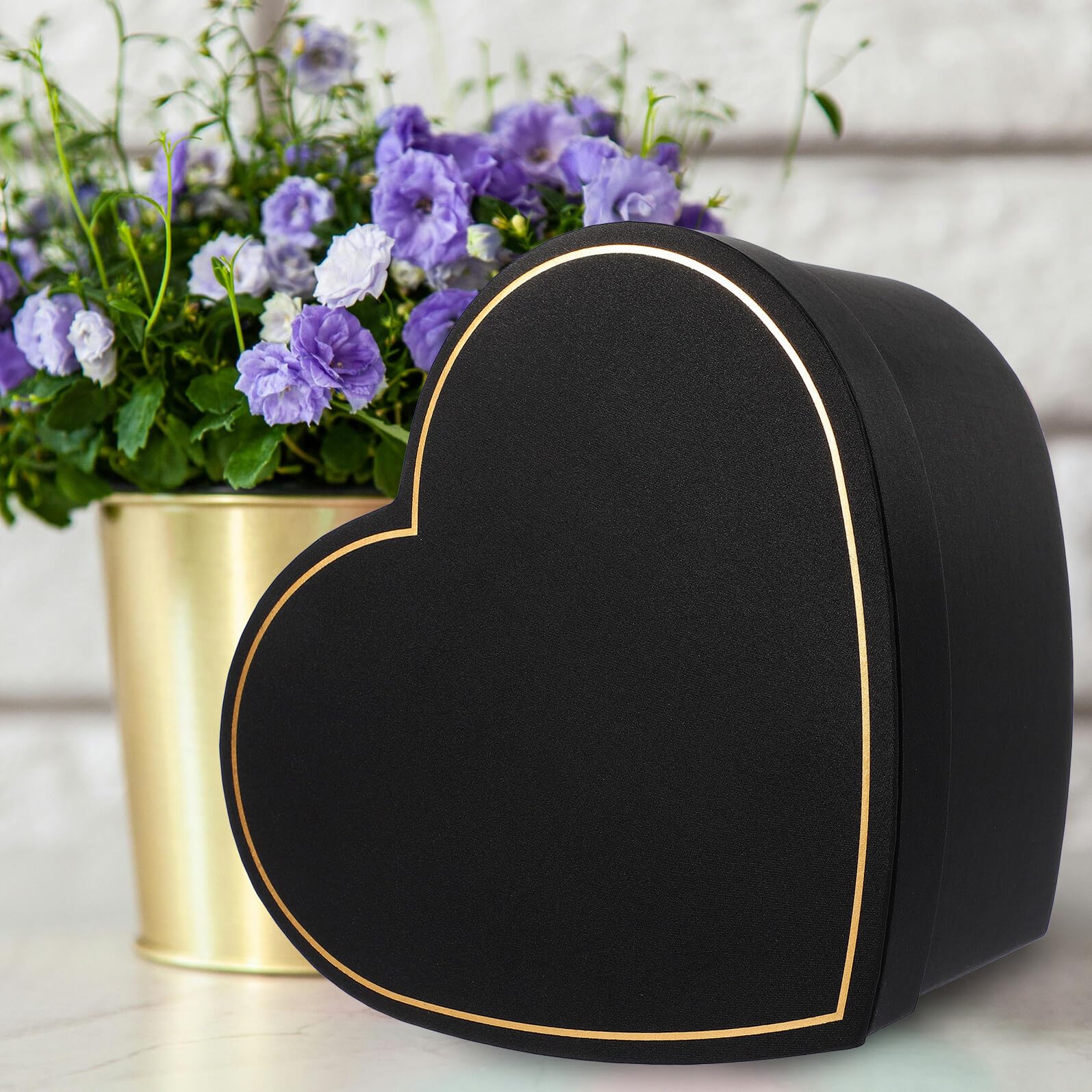 ibasenice Herzförmige Geschenkbox mit Deckel aus Robustem Dekorative Aufbewahrungsbox für Lippenstift und Parfum Stabile Kartonverpackung für Hochzeit Valentinstag Jubiläum und Besondere