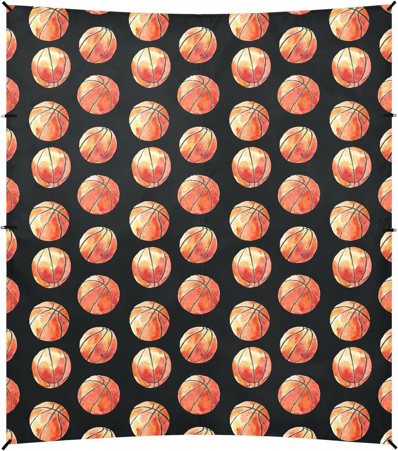 ALAZA Basketball Beach Tent Sun Shelter UPF50+ Protection Beach Shade Canopy w/ 4 Sandbags for Outdoor Camping, Fishing, Backyard Fun, Picnic, 10x9 ft