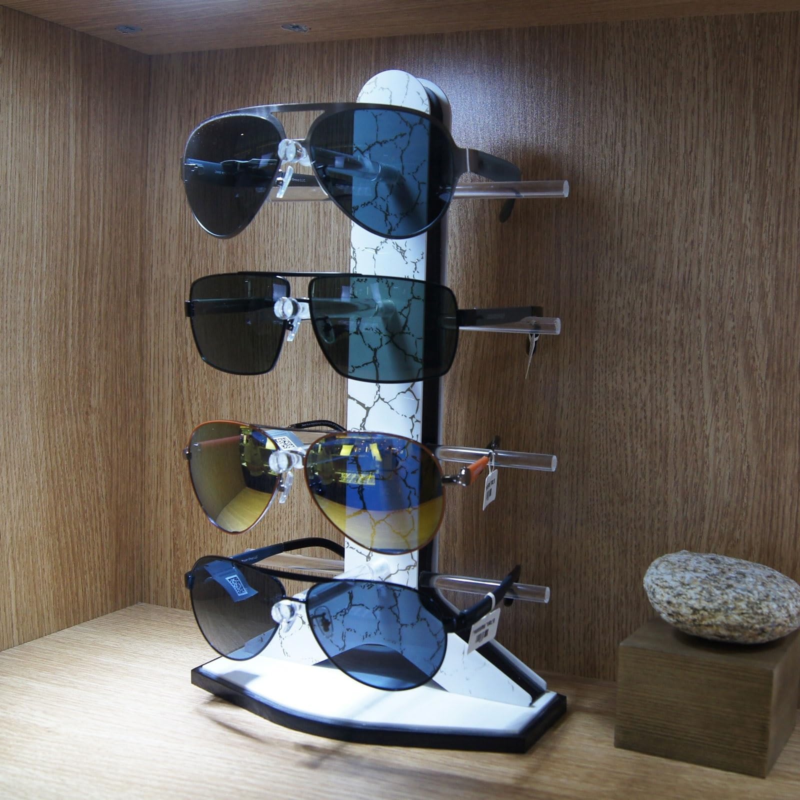 Expositor de gafas Estante acrílico Vertical for gafas, estante de exhibición, tienda, decoración ventanas, muebles escritorio