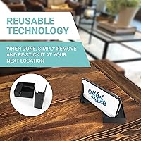 Vista 4 de Soporte para teléfono de pared de gel celular Soporte universal reutilizable para teléfono. Funciona en paredes, duchas, asientos de avión