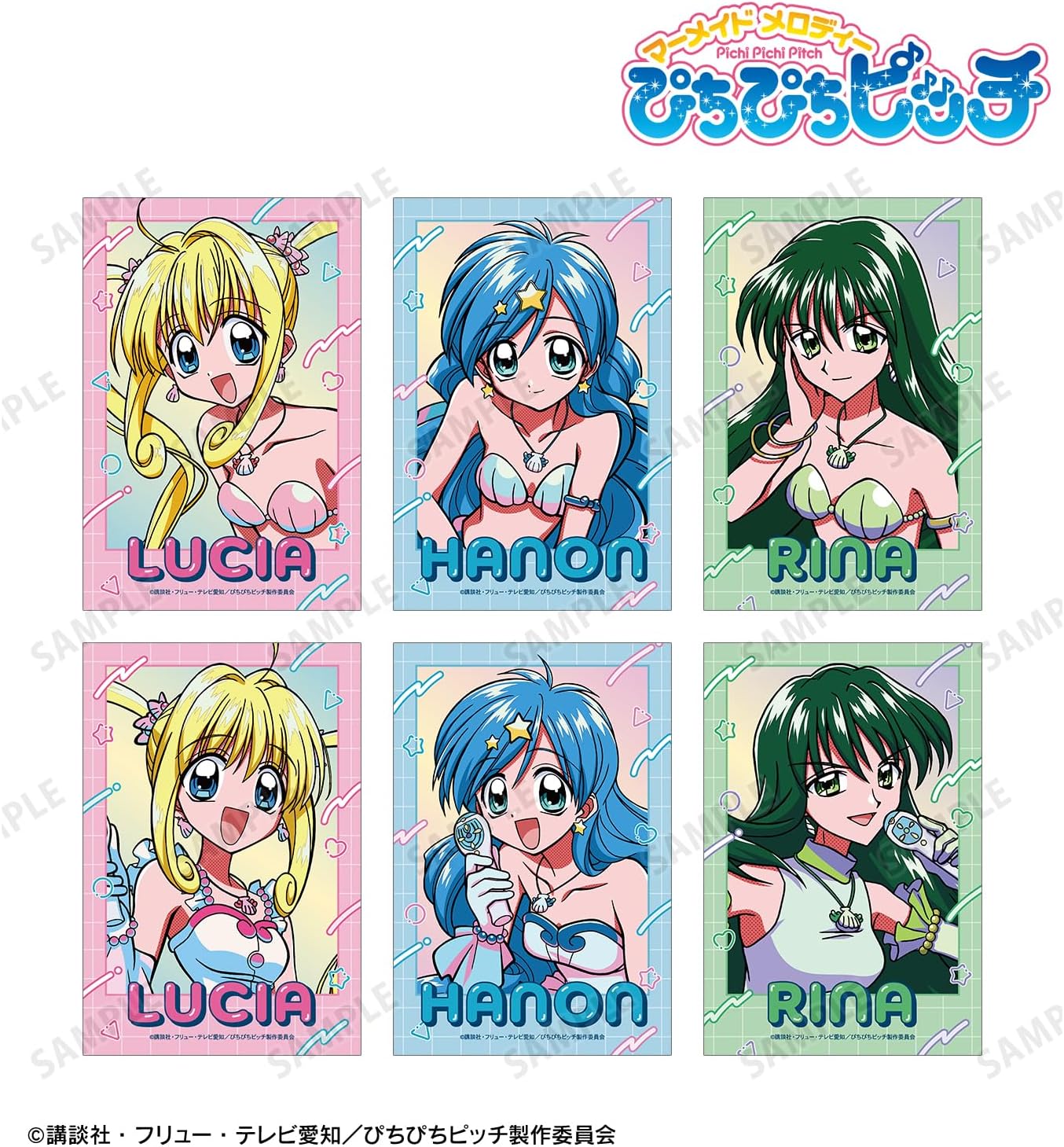Pitchi Pitchi Anime Trading Cards Box of 6