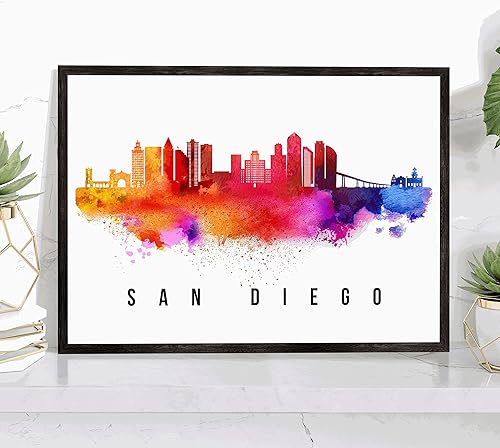 Miniatura 9 de Póster de Kansas City Skyline Missouri, pintura de paisaje urbano de Kansas City, póster de Kansas City Missouri, impresión de paisaje urbano y