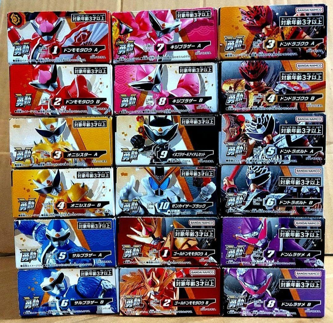 勇動暴太郎戦隊ドンブラザーズ全18種類コンプリートセット12/10