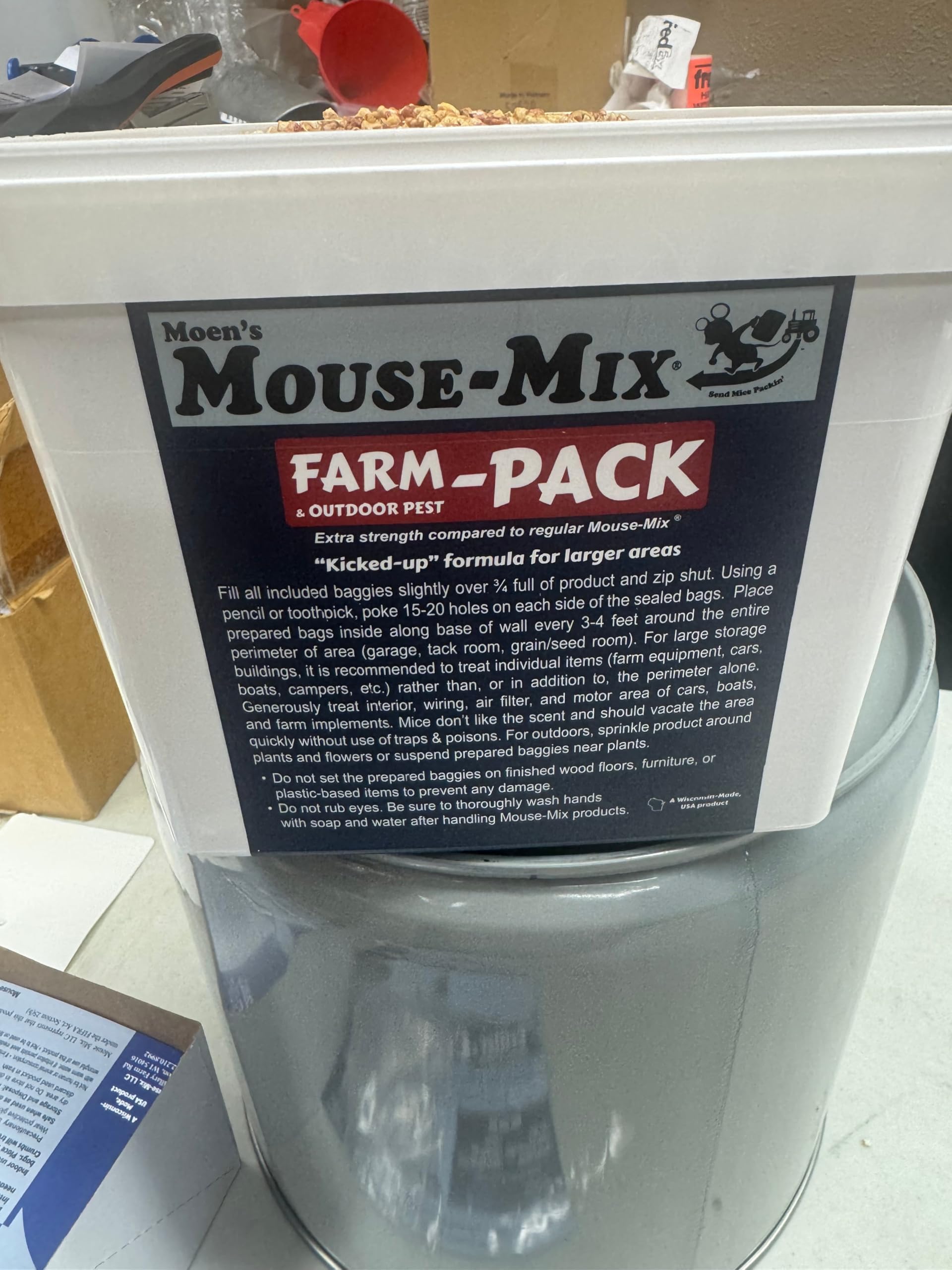 Moen's Mouse-Mix Mouse-Mix Farm Pack - Disuasorio de plagas Totalmente Natural, Paquete de Granja