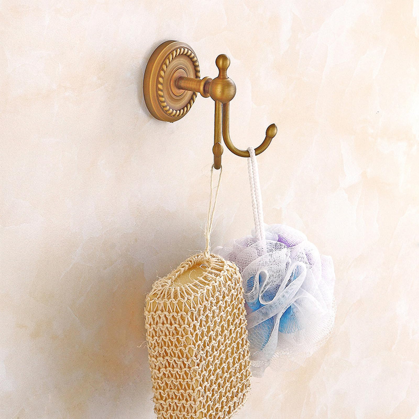 Fanjubei Light/Gold/Black All-Copper European-Style Antique Bathroom Storage Hanging Ornament, Clothes Hook