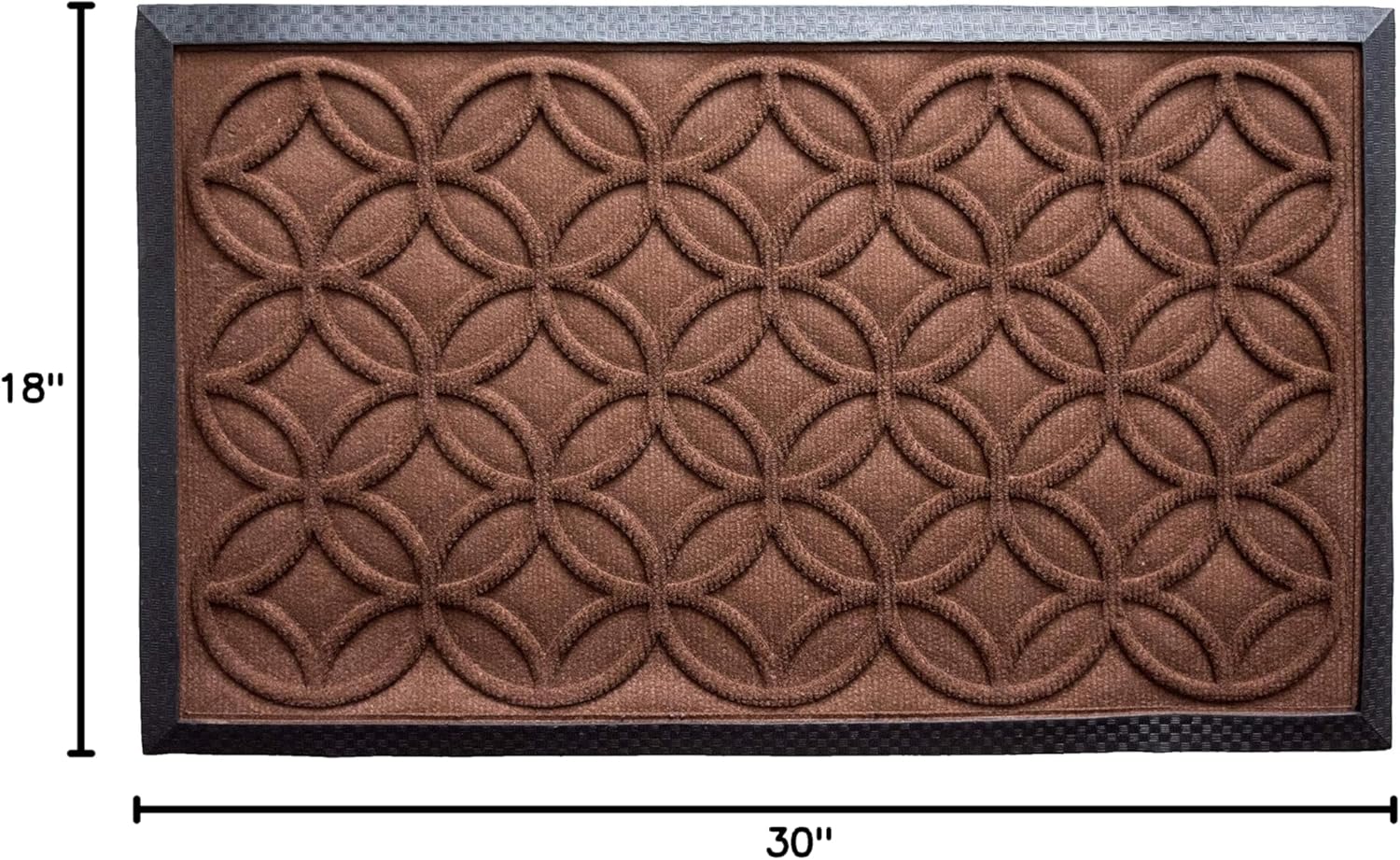 Calloway Mills Chantilly Indoor/Outdoor Mat, 18" x 30" (Brown)