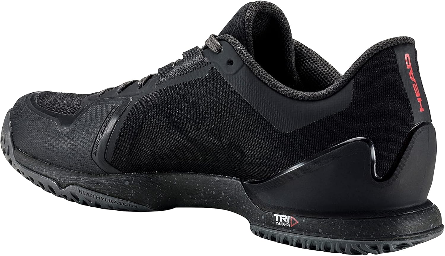 HEAD Men's Sprint Pro Sneaker, Black/Red, 9