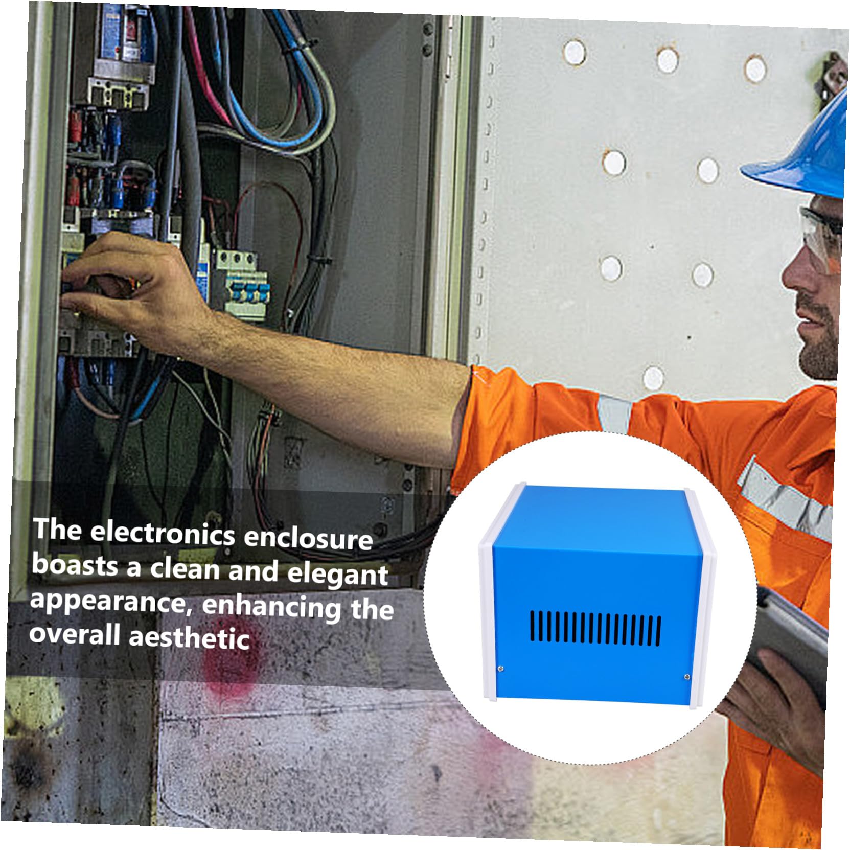 Metallgehäuse Projektbox Wetterfestes Elektronikgehäuse Schraubverschluss DIY Anschlussbox für Elektroinstallationen und Messgeräte