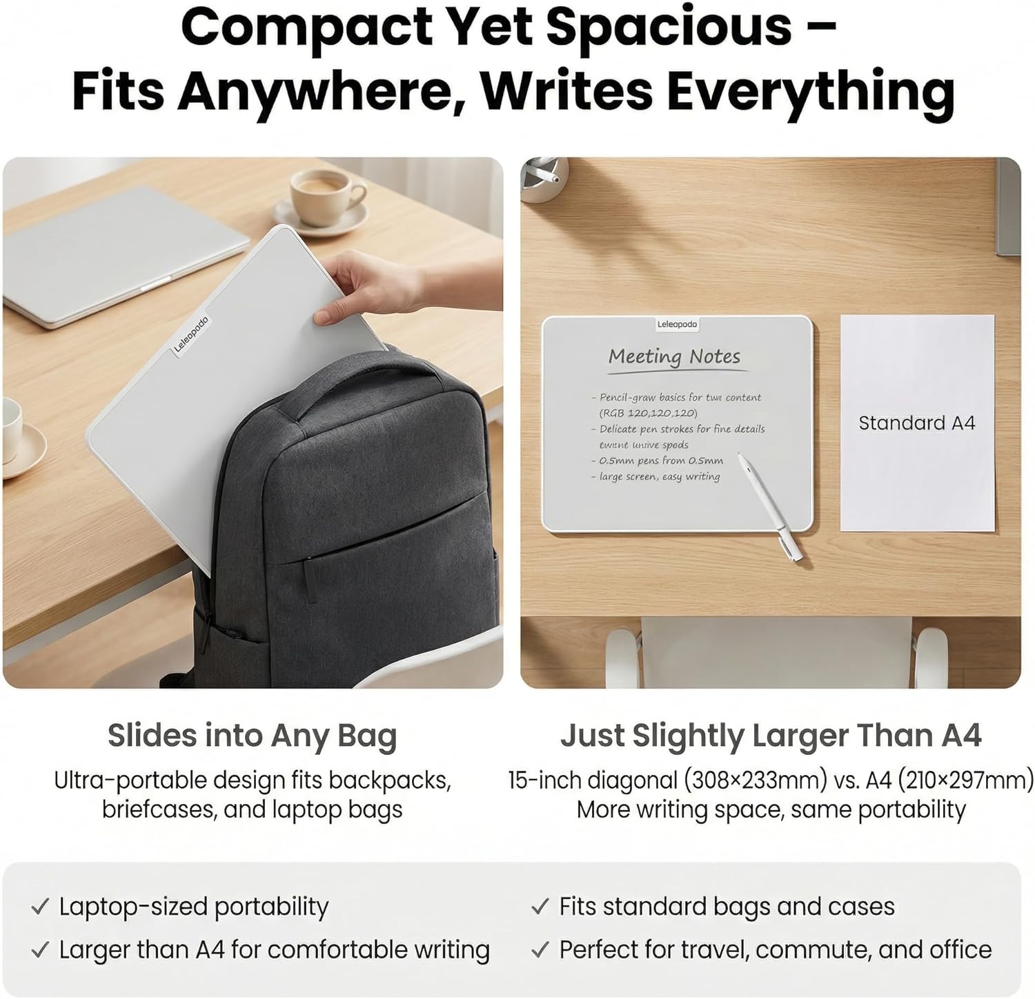 15-inch Magnetic Erase Writing Board White Board Requiring No Consumables, Suitable For Offices, Cleanrooms, And Eco-Friendly Homes. Features A Paper-Like Texture And Requires No Electricity