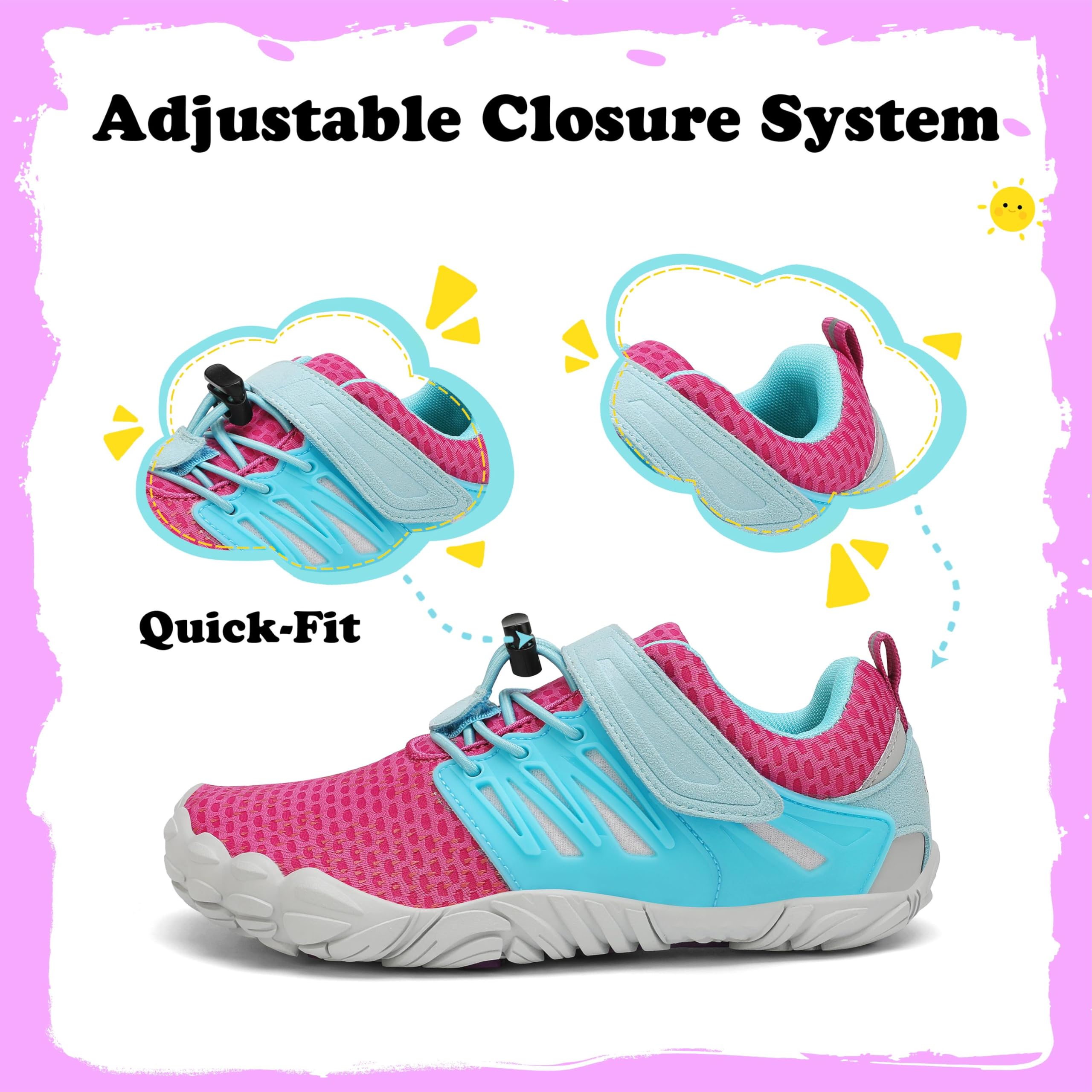 SAGUARO Niños Niña Zapatos de Agua Antideslizante Escarpines Secado Rápido 24-36 EU — view 6