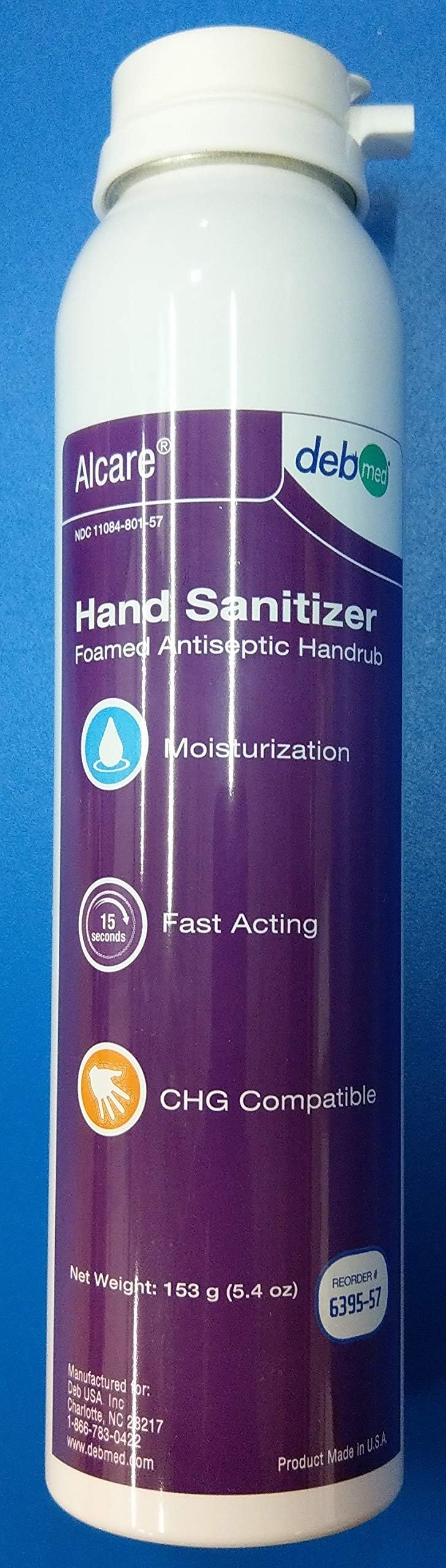FOVLWYT DEB STERIS Alcare Foamed Antiseptic Handwash 5.4oz 6395-57 3-Pack Surgical Handrub Scrub