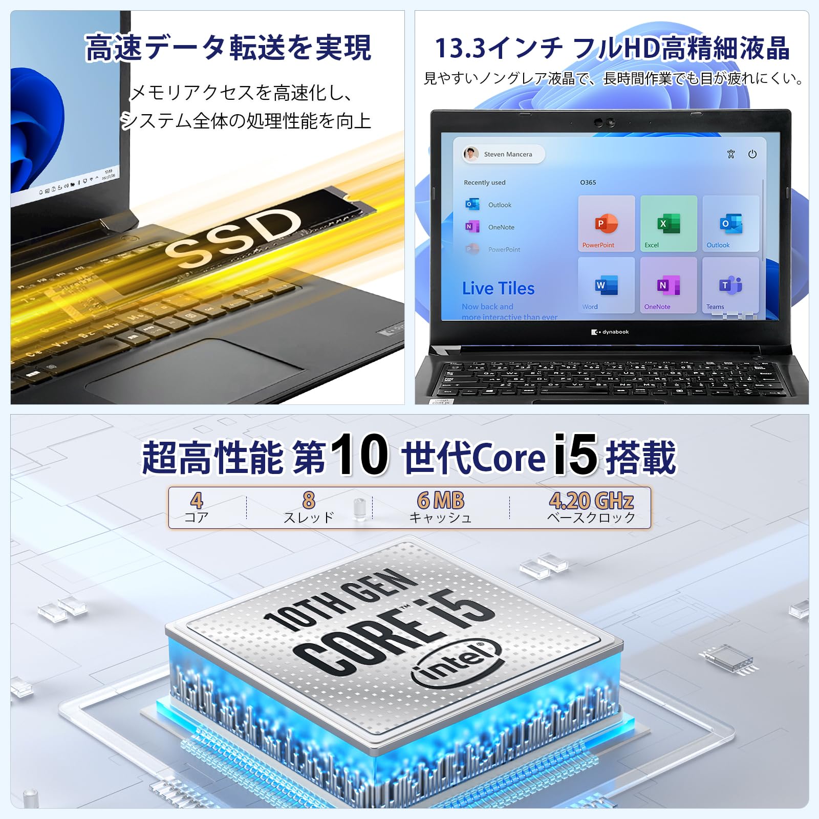 Amazon.co.jp: 【整備済み品】ノートパソコン 東芝 Dynabook S73 13.3