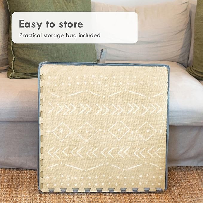 Tapete de Juego Lillefolk Beige 6x6ft 9 Piezas Antideslizante miniatura 9