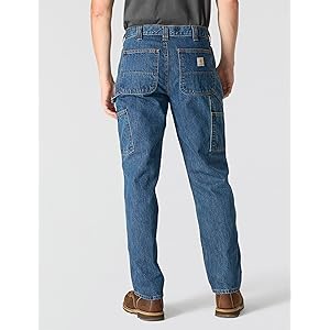 Carhartt Men's Loose Straight Denim Dungaree, Canal, W3 | B2B