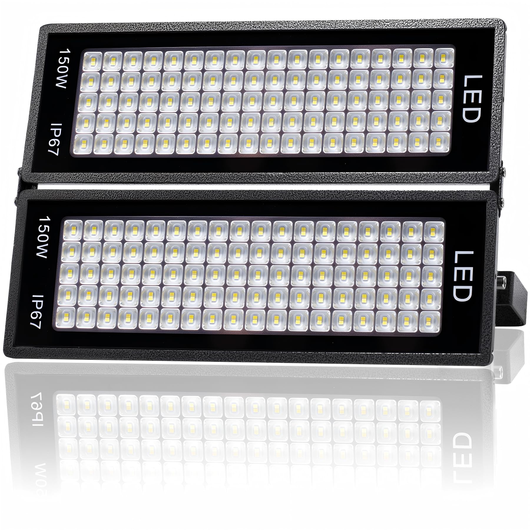 LED Strahler Außen 300W, 36000LM Led Flutlichter 7000K Kaltweiß Scheinwerfer Außenstrahler IP67 Wasserfest LED Fluter außen für Garage Farm Fabrik Lager Stadion