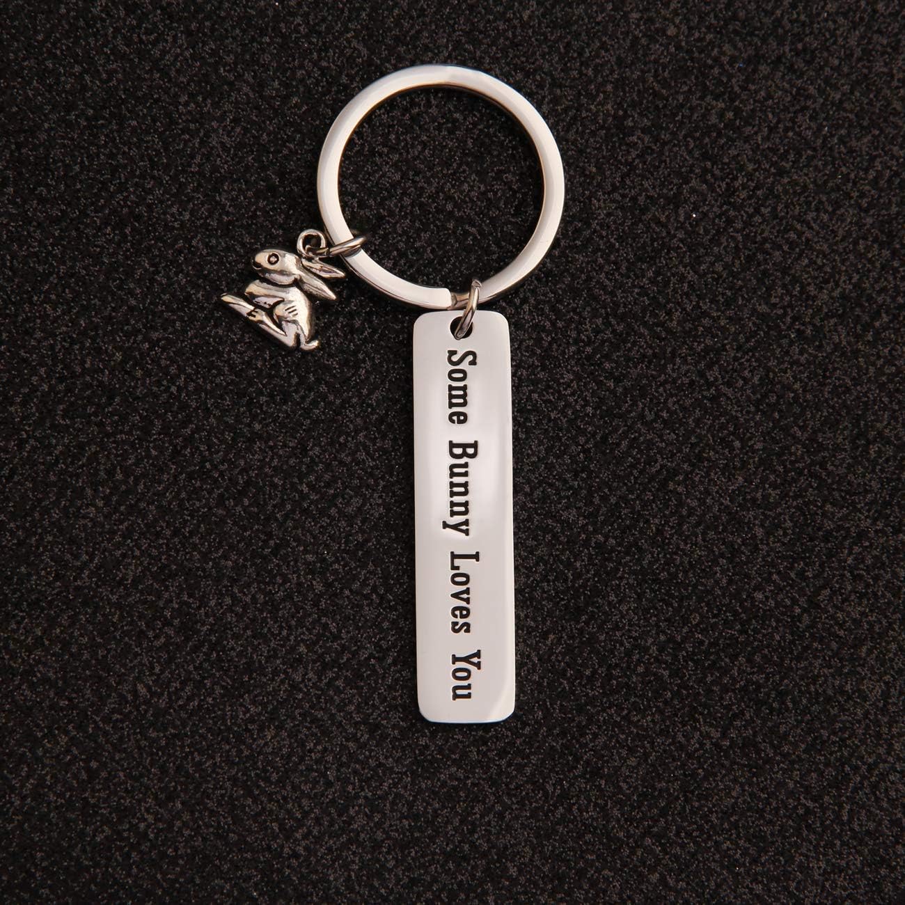 WUSUANED Cute Rabbit Keychain Bunny Love Keychain Easter Gift For Rabbit Lover Family Best Friends - Image 3