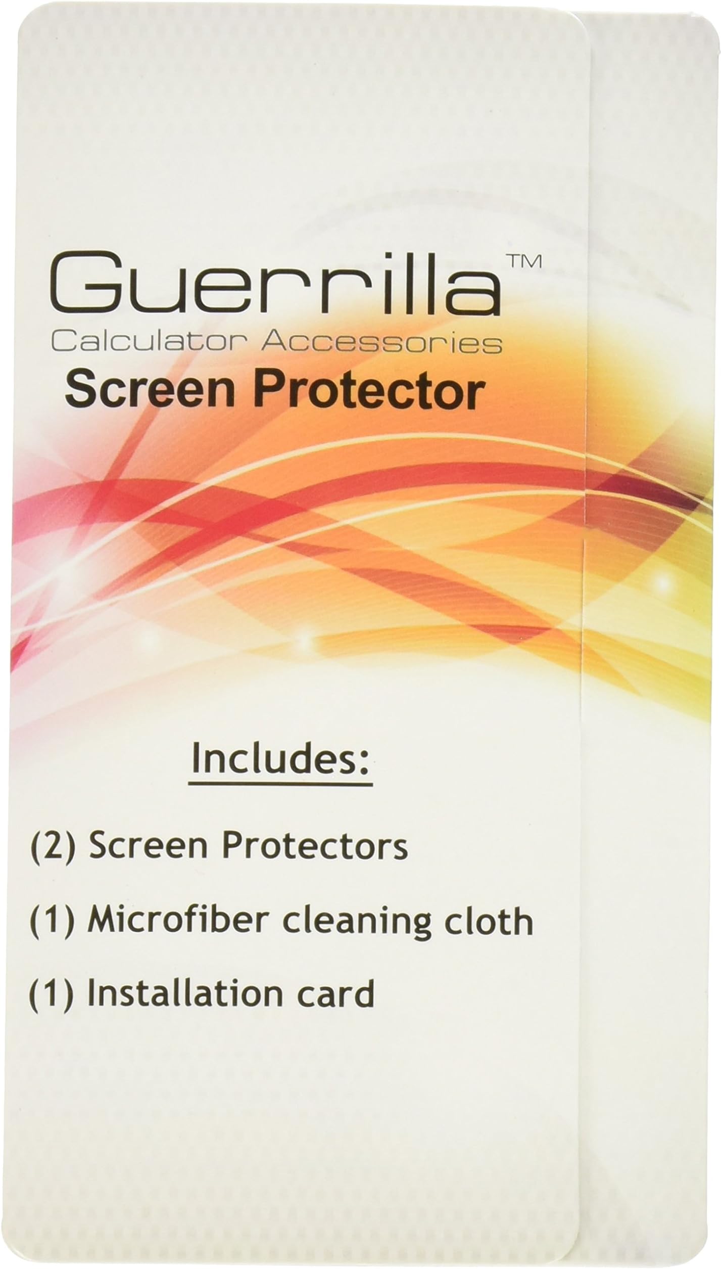 Guerrilla TI-84 Plus C Silver Edition Screen Protectors - Classroom Pack of 10 -- (Calculator Not Included)