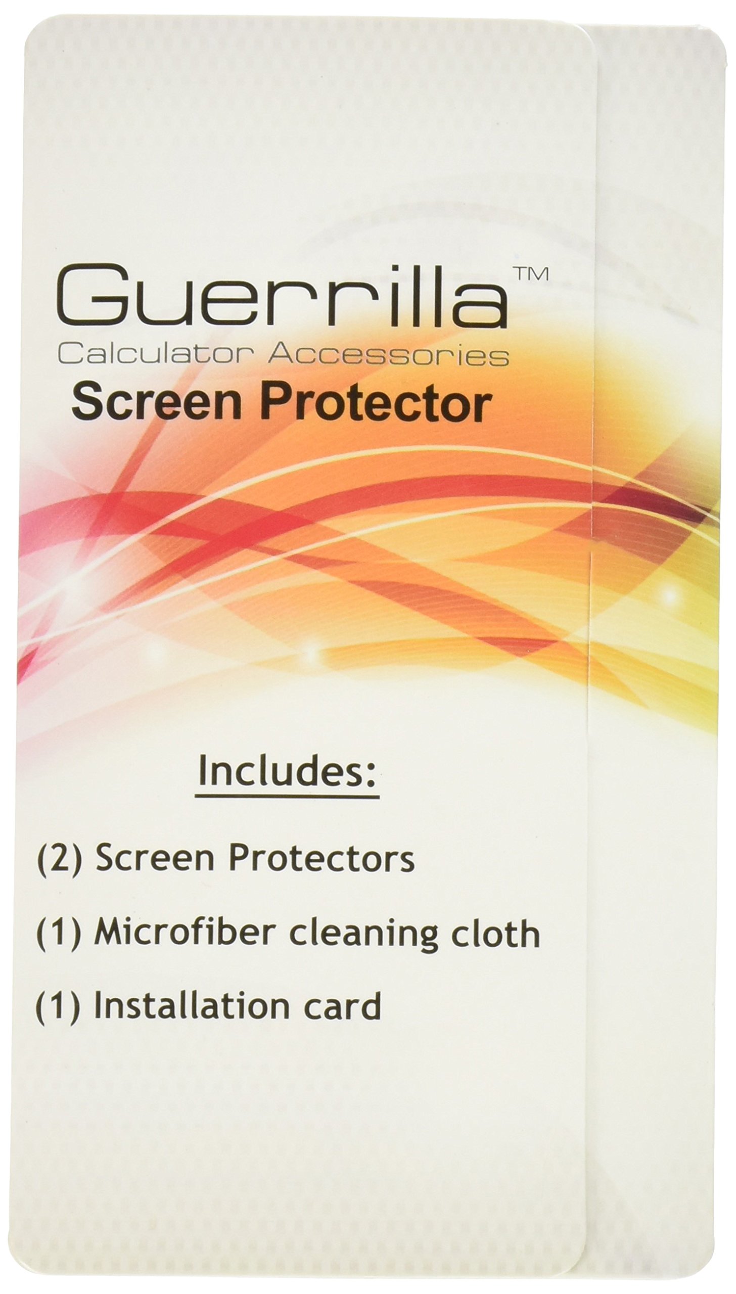 Guerrilla TI-84 Plus C Silver Edition Screen Protectors - Classroom Pack of 10 -- (Calculator Not Included)