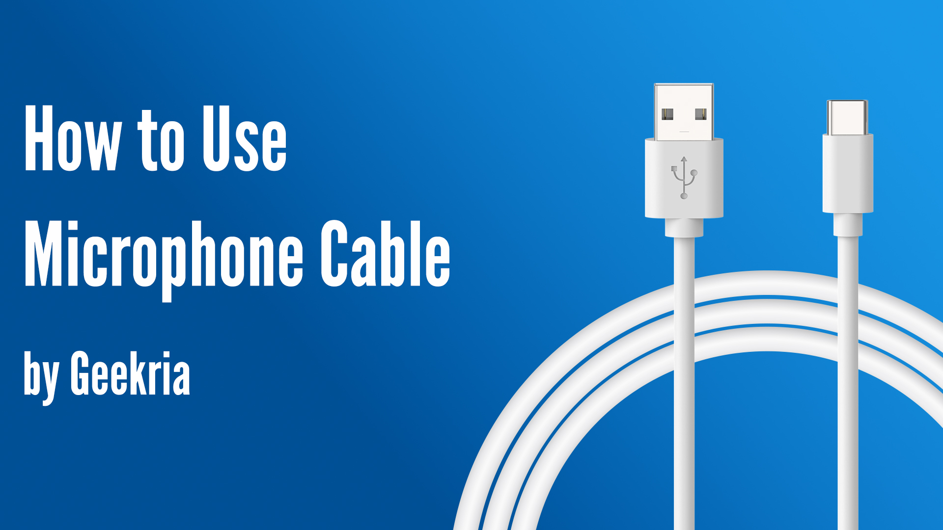 Geekria For Creators USB A To Type C Microphone Cable 10 Ft / 3 M, Compatible With Fifine AmpliGame A6, HyperX QuadCast S, SoloCast, Logitech G Yeti GX, TONOR TC30 Mic Cord - View #3