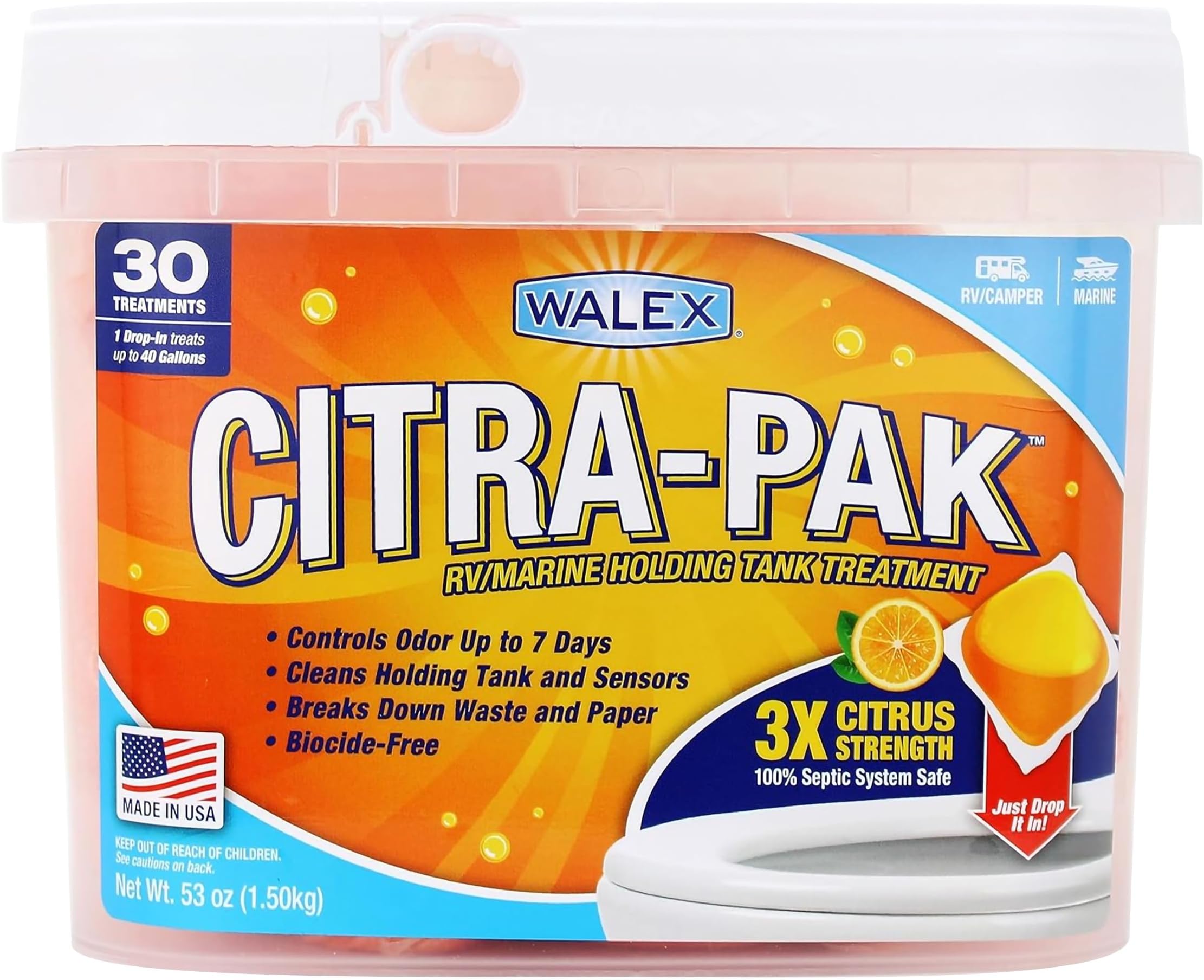 Happy Campers 64 RV Holding Tank Treatments, Odor