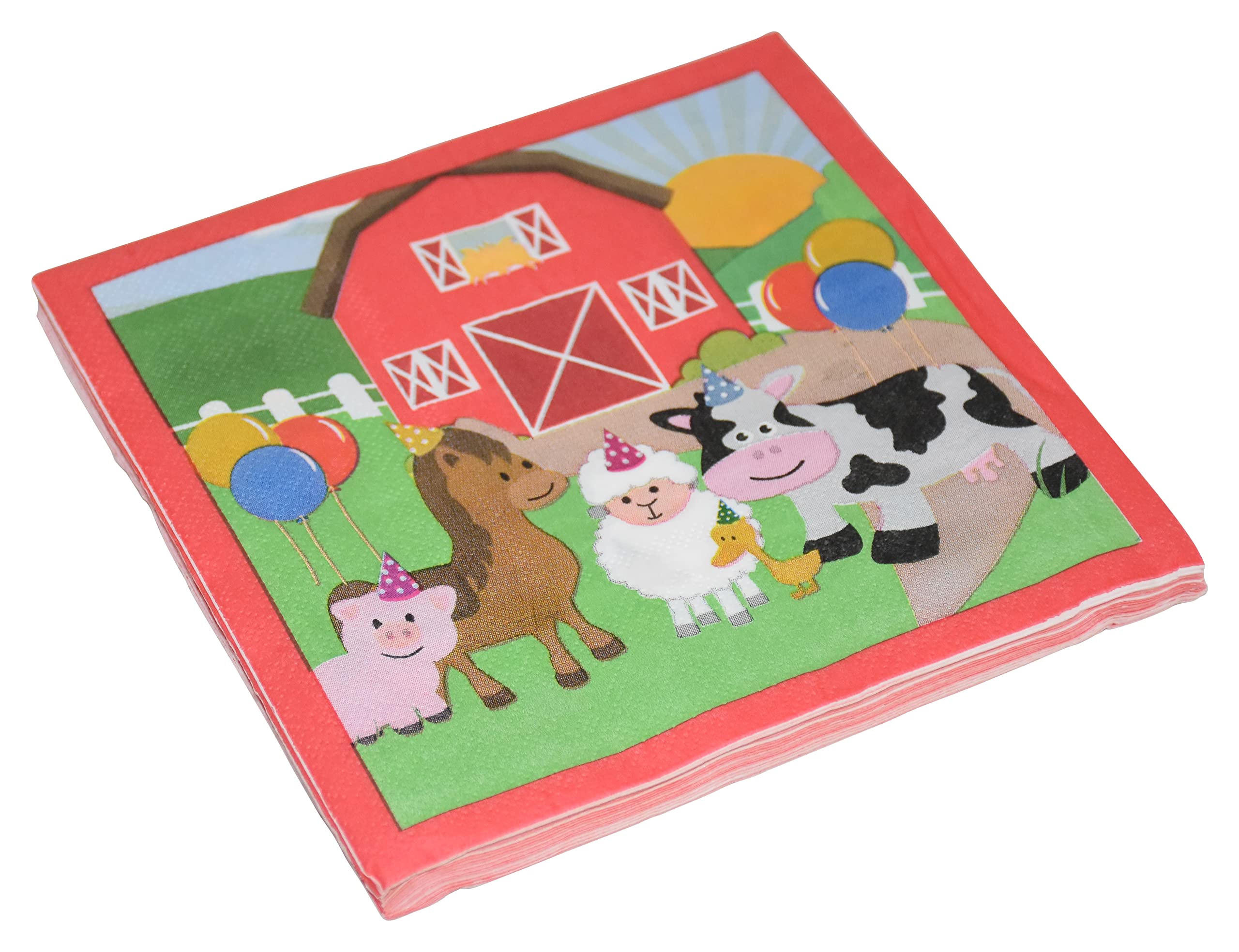 Jagmag® Farm Animal Birthday Party Supplies, 20 Napkin, Animal Theme Birthday Party Decoration for Children Kids, Animal theme Party Decoration,Safari Theme