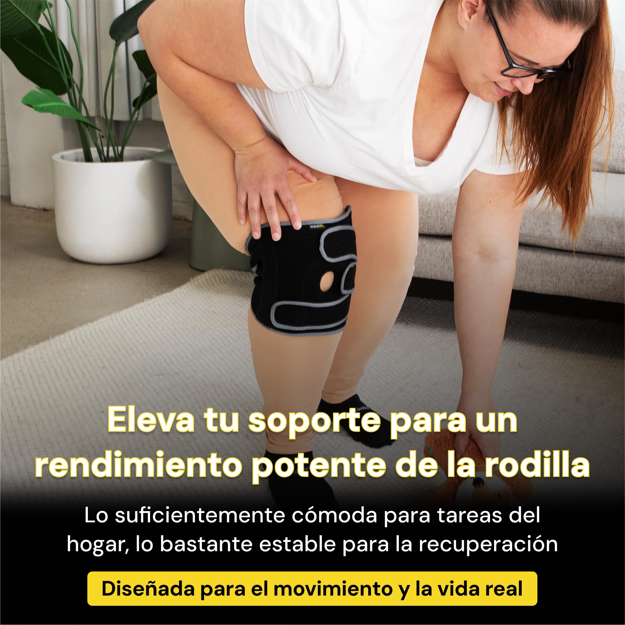 BraceUP Rodillera Tallas Grandes – Soporte de Rodilla de 2XL a 5XL para Dolor de Rodilla, Hombre y Mujer, rodillera talla grande (2XL-3XL)