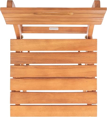 Miniatura 7 de SAFAVIEH Outdoor Collection Blison - Sillas plegables (2 unidades), color marrón natural