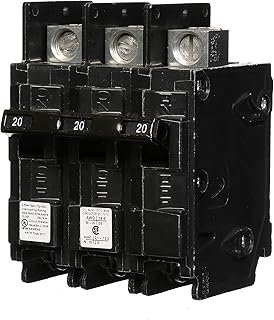 Siemens BQ3B020L 20-Amp Three Pole 240-Volt 10KAIC Lug In/Lug Out Breaker