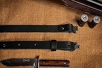 Vista 3 de The Hunter - Eslinga de rifle de cuero de 1 pulgada de ancho Nohma Leather