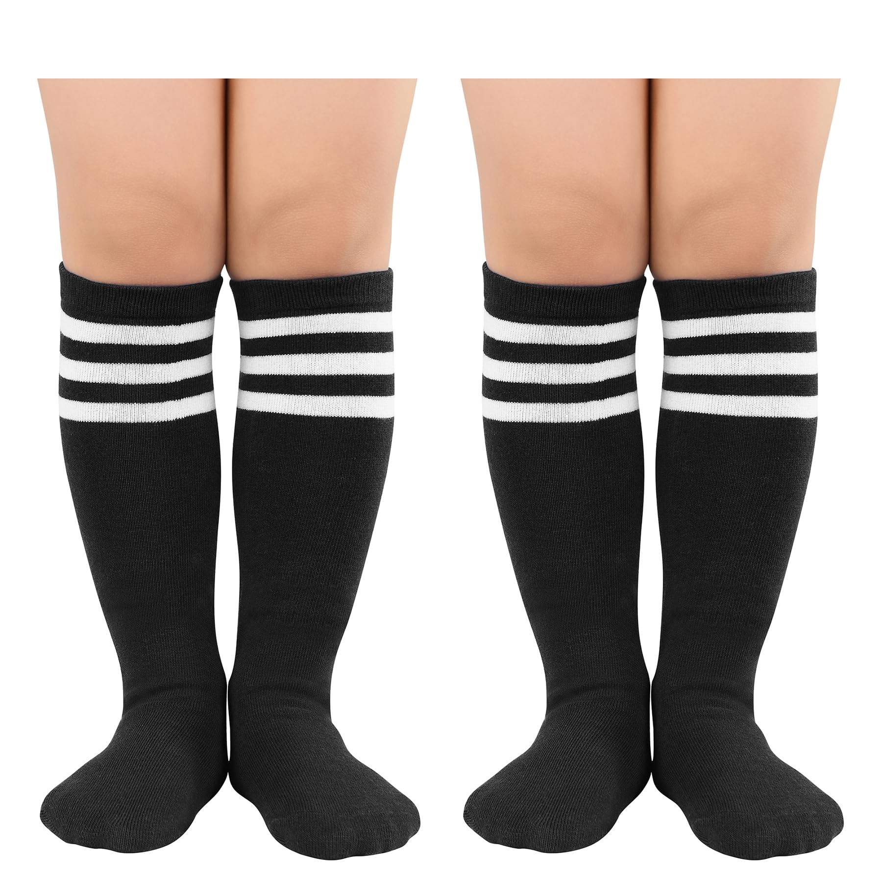 ZandoKids Soccer Socks Knee High Sock for Boys Girls Cotton Kids Youth Baseball Socks Boys Long Tube Socks Breathable