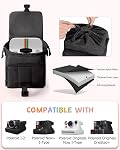 Instant Camera Case Compatible with Polaroid Now 3rd and Go Gen2 Series, Protective Camera Sling Bag with Adjustable Strap and Pockets, Black