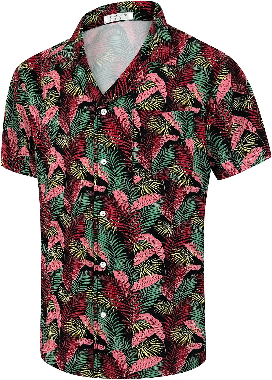 Men's Short Sleeve Hawaiian Shirt Quick Dry Loose Fit, Floral Print Tropical Cruise Beach Button Down Graffiti Aloha