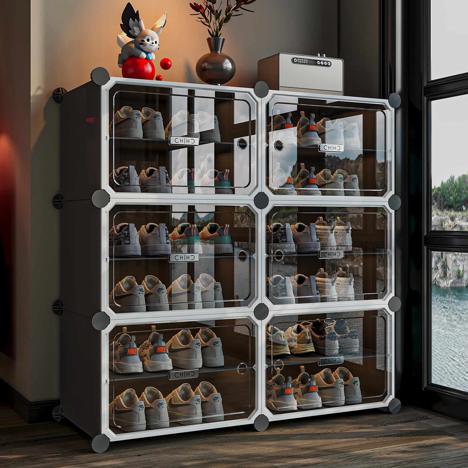 Amazon.com: MAGINELS Shoe Rack,Expandable Shoe Cabinet Easy to