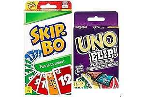 ZivPlay Uno Flip and Skip Bo 2-Pack: A Fun and Convenient Family Game Night Combo