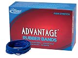 Alliance Rubber 44325 Sterling Rubber Bands Size #32, 1 lb Box Contains Approx. 950 Bands (3" x 1/8", Blue) – view 1