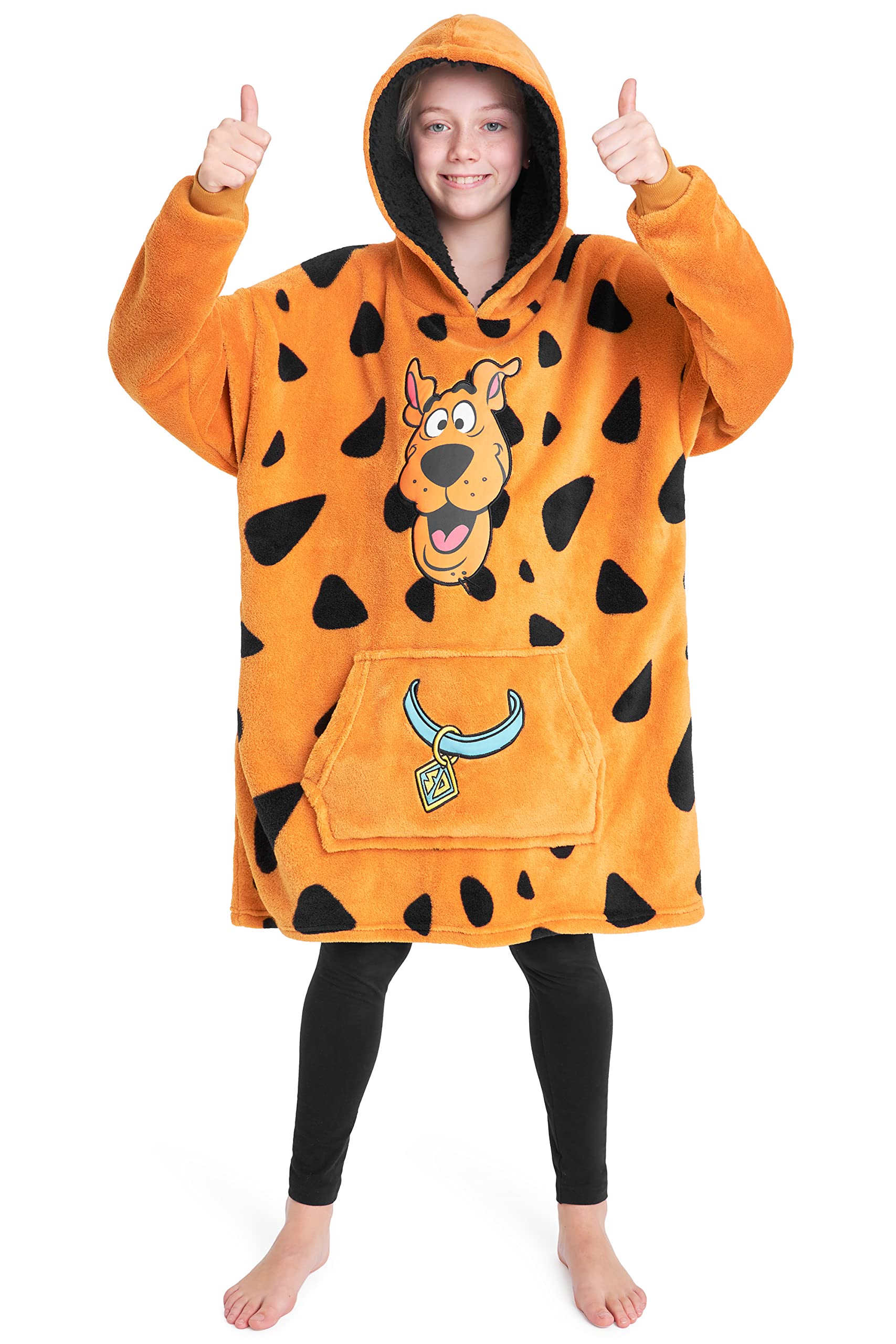 Oversized Hoodie Blanket for Kids, Official Merchandise (Brown)