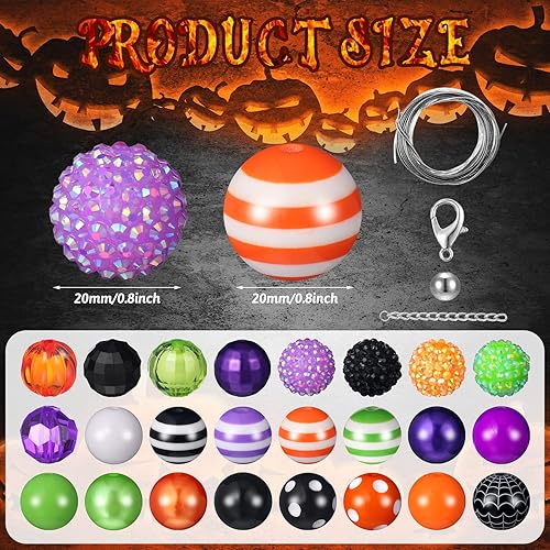 Vista 56 de Sasylvia 100 cuentas de diamantes de imitación de 0.78 pulgadas (0.787 in), bolas de discoteca brillantes, de plástico, gruesas, sueltas, redondas