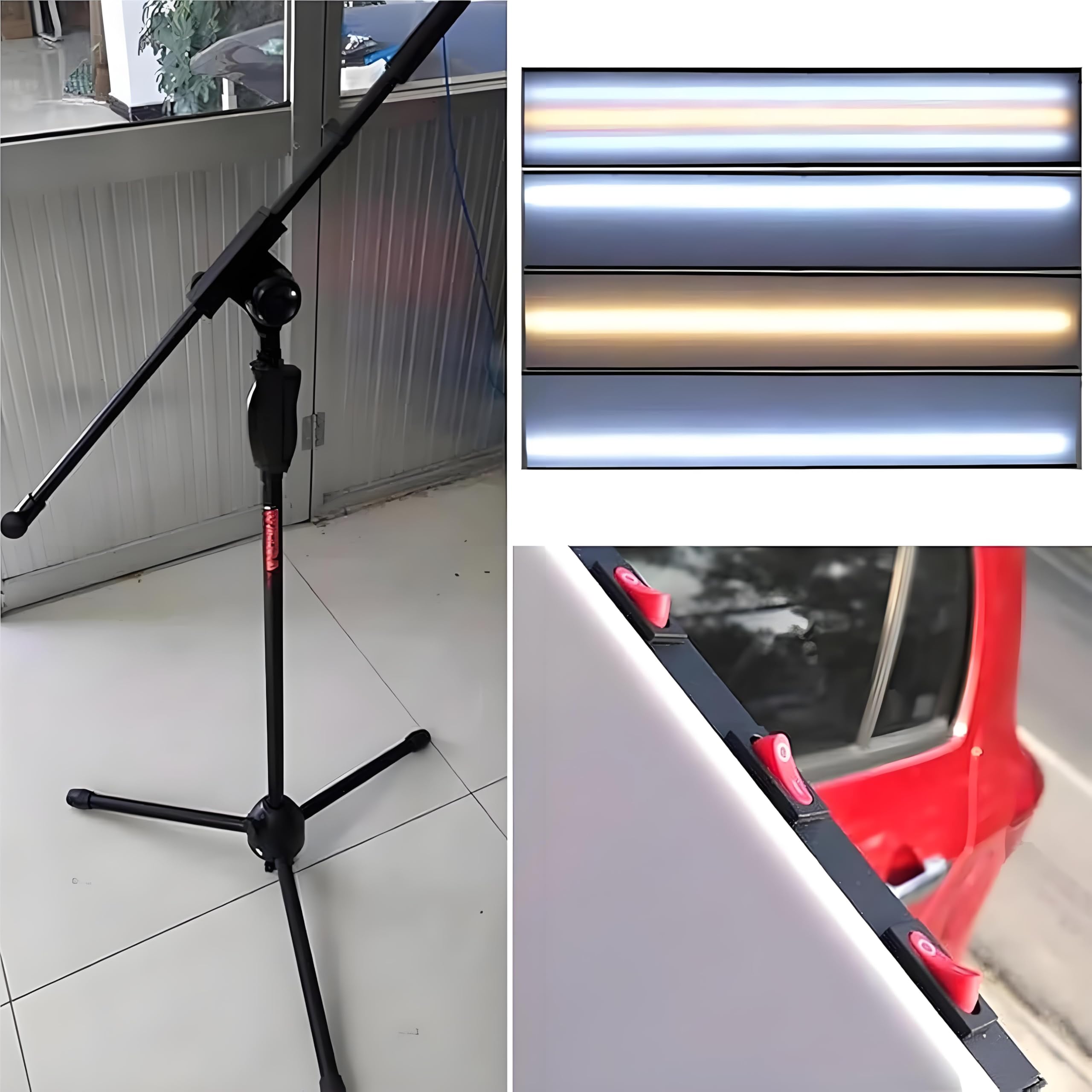Lampy inspekcyjne, bezlakierowe usuwanie wgnieceń LAMP Light, narzędzie do naprawy wgnieceń samochodowych, narzędzie do usuwania wgnieceń PDR Light, tablica LED Stripe Line