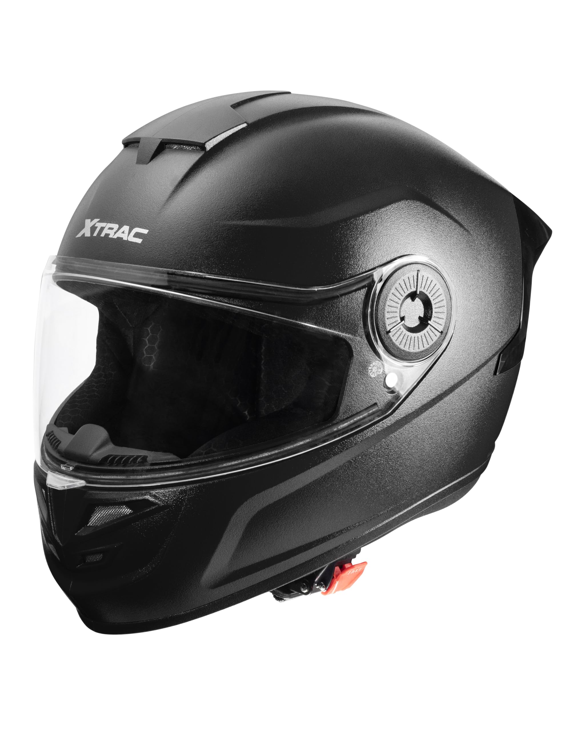 Xtrac Arc Full Face Helmet – ISI Certified Bike Helmet for Men & Women | High-Impact ABS Shell | Clear Scratch-Resistant Visor | Comfortable Inner Padding | Secure Chin Strap for Safe Riding-image-42