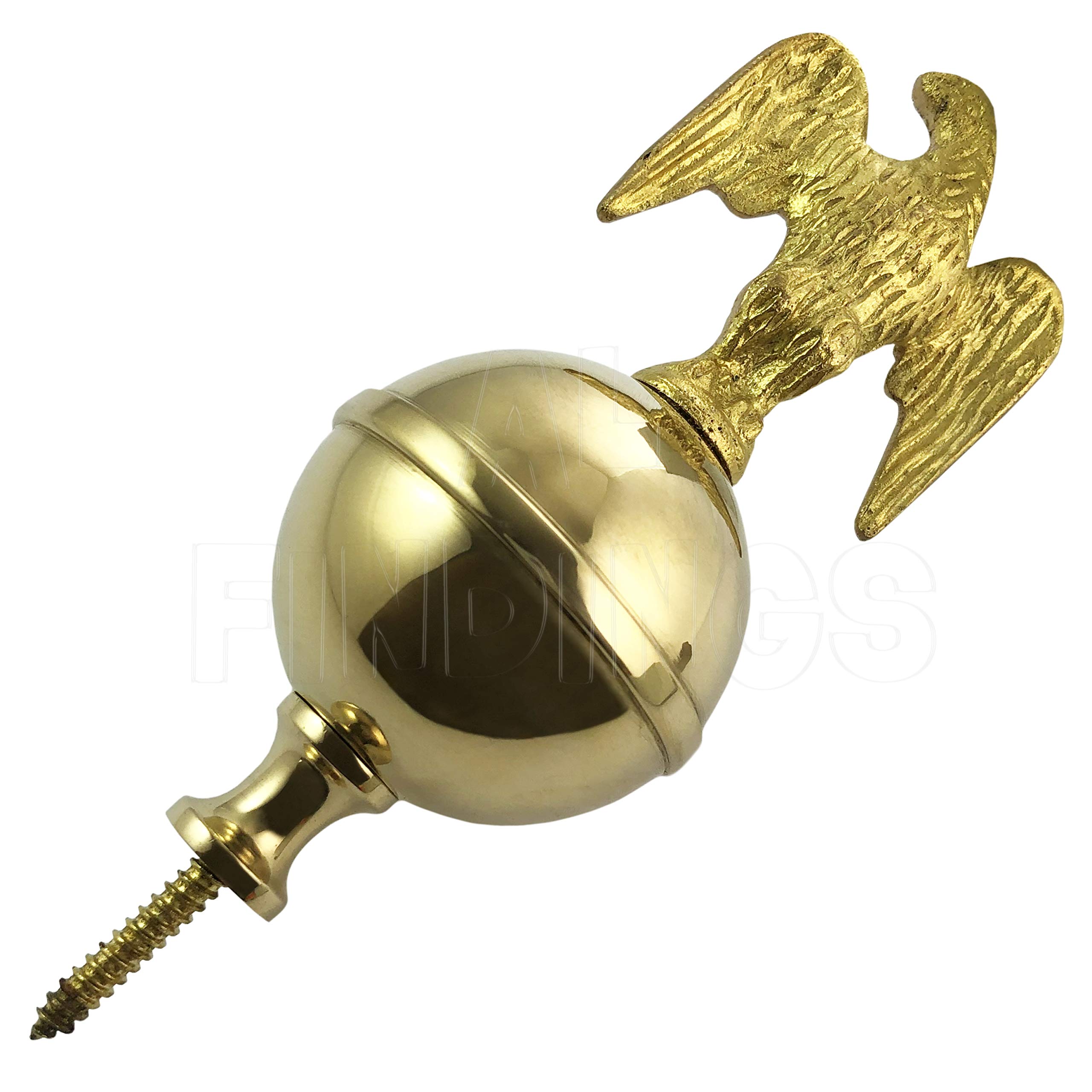 Jewellers Tools Gold Brass Ball & Eagle Finial : Grandfather Clock Watch Tool (220)