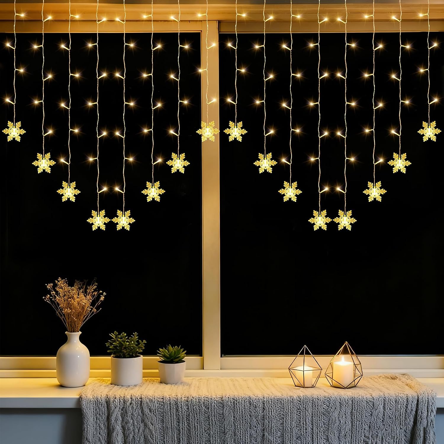 Snowflake Light Curtain