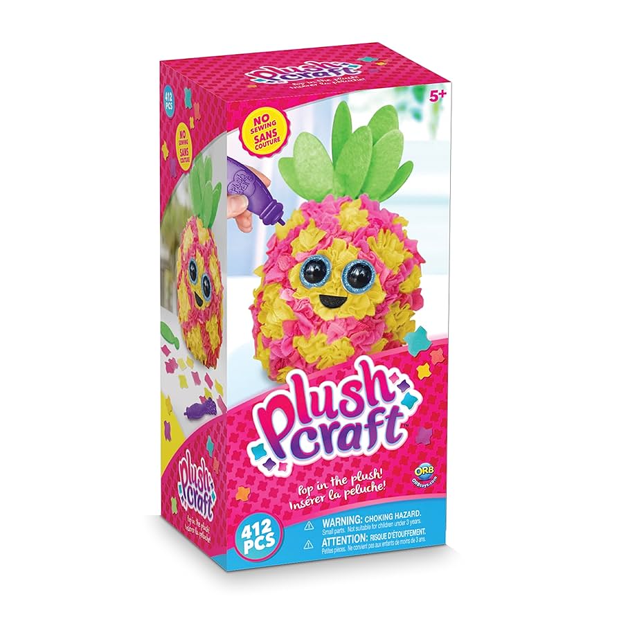 Amazon.com: Orb Factory PlushCraft™ 3D Pineapple : Toys & Games