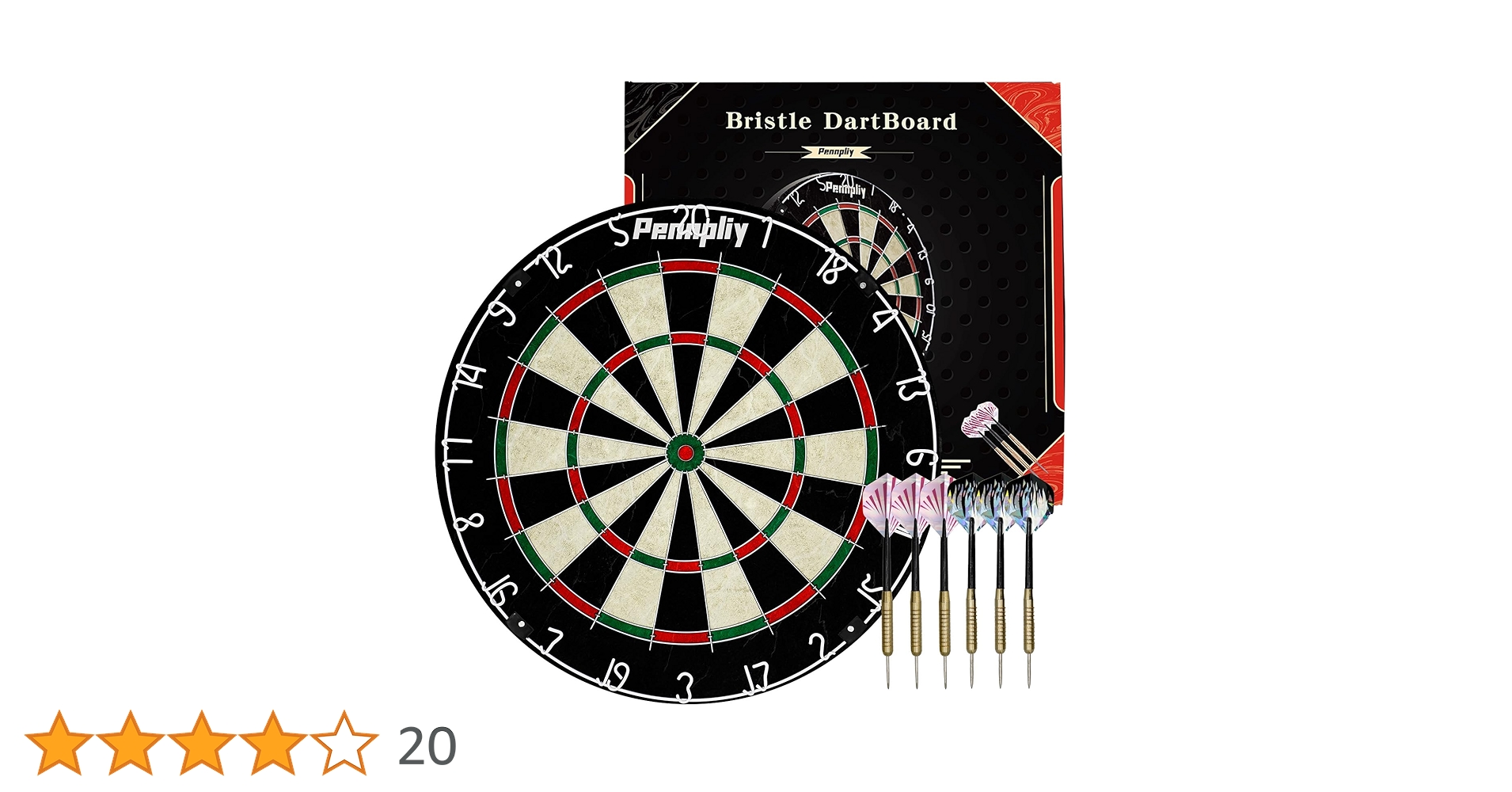 Bristle Dart Board Set, Professional Dart Board 18