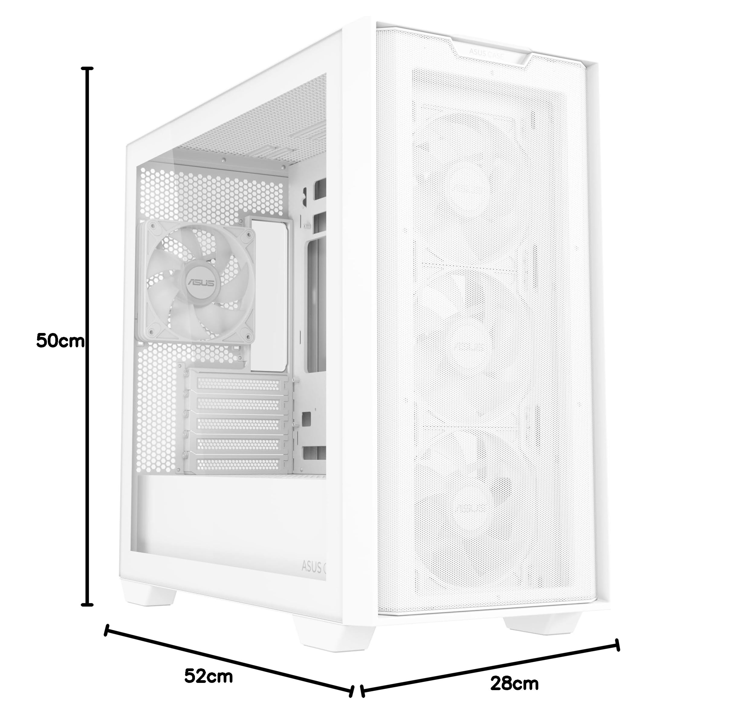Case Asus A21 PLUS TG ARGB WHITE